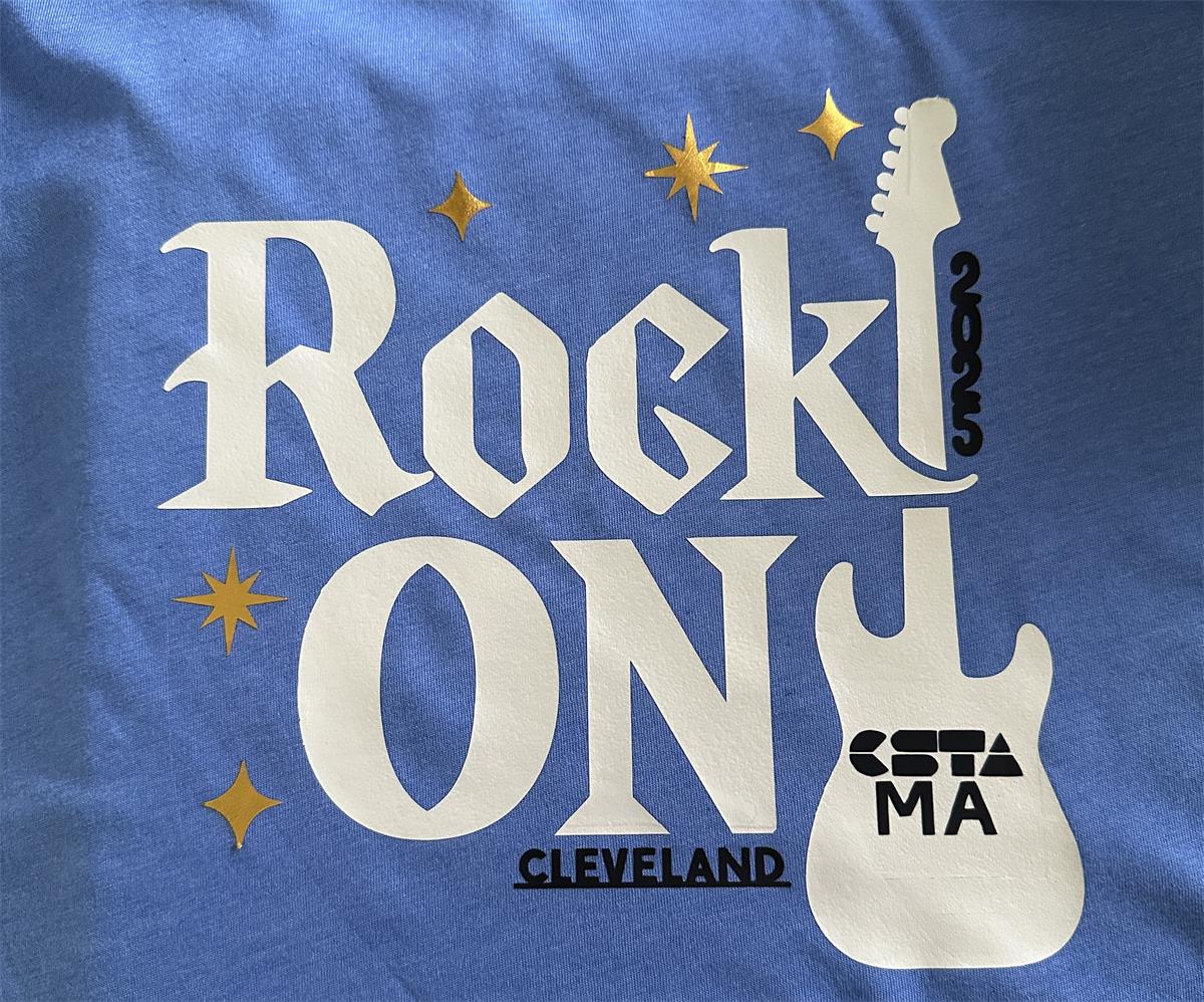 guitar with CSTA logo